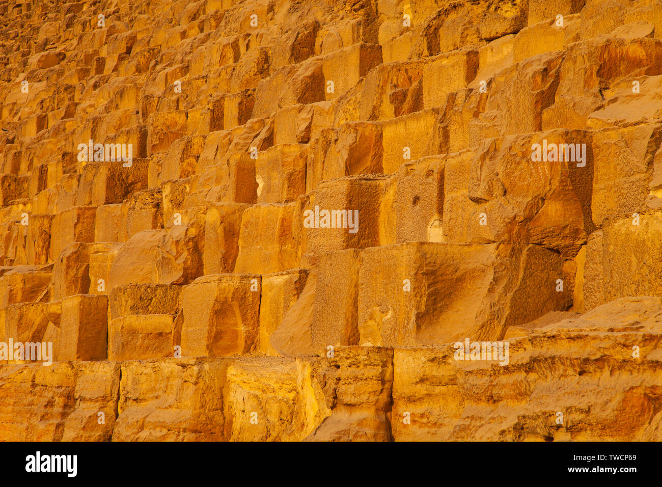 La Gran Pirámide, Meseta de Giza, El Cairo, Valle del Nilo, Egipto. Stock Photo