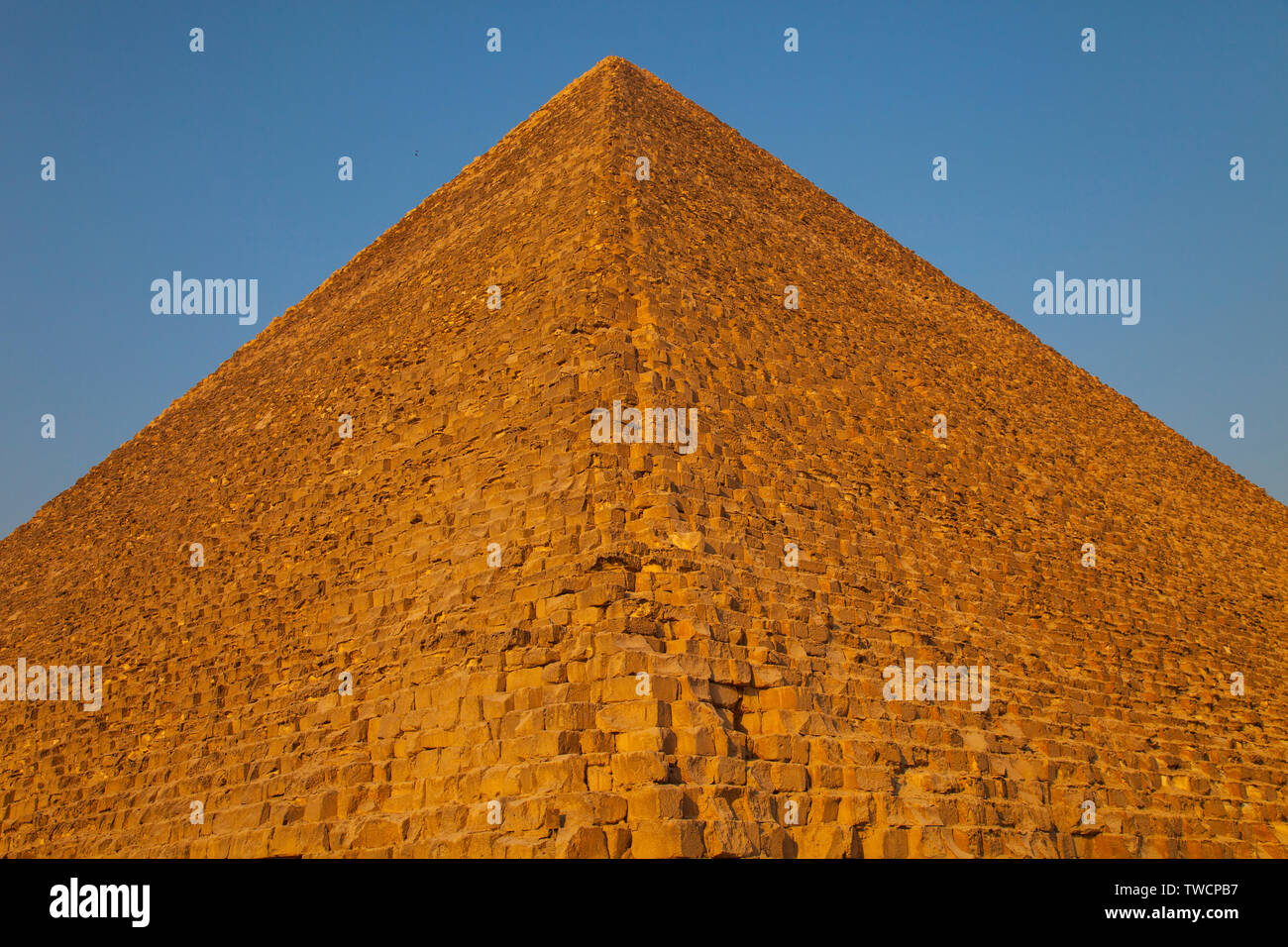 La Gran Pirámide, Meseta de Giza, El Cairo, Valle del Nilo, Egipto. Stock Photo