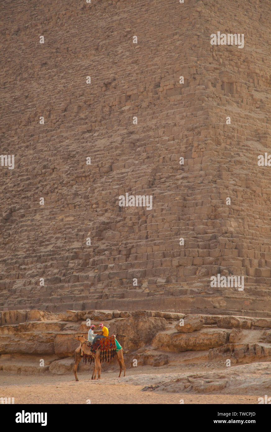 La Gran Pirámide, Meseta de Giza, El Cairo, Valle del Nilo, Egipto. Stock Photo