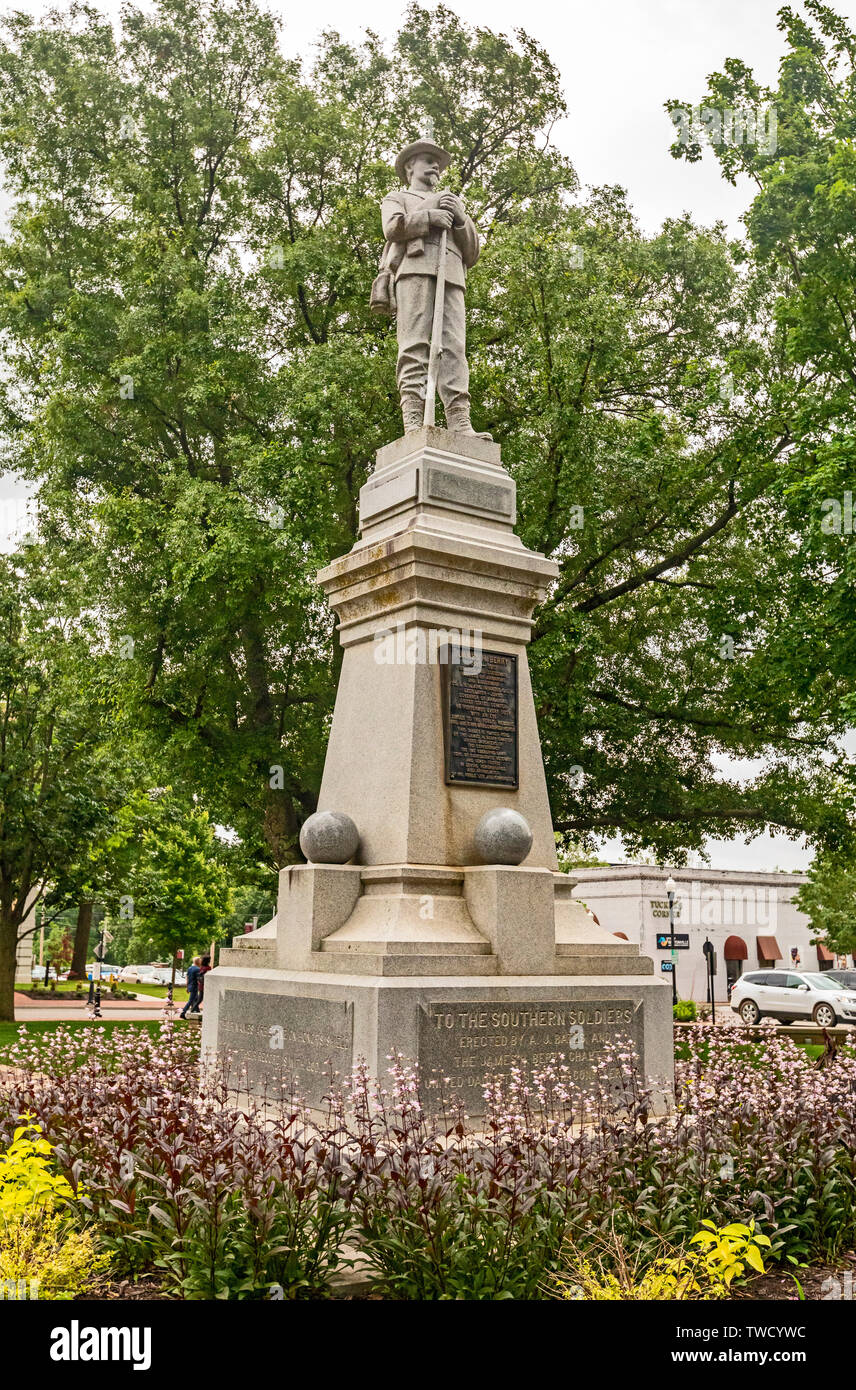 Bentonville, Arkansas A Confederate Soldiers monument in the central