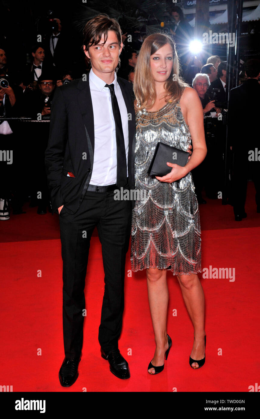 CANNES, FRANCE. May 20, 2008: Actor Sam Riley and juror Alexandra Maria Lara at the gala premiere of 'Changeling' at the 61st Annual International Film Festival de Cannes. © 2008 Paul Smith / Featureflash Stock Photo