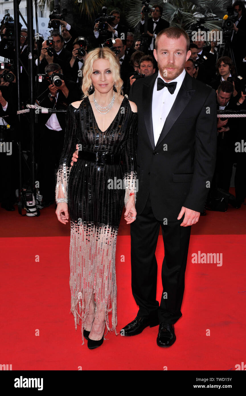 CANNES, FRANCE. May 21, 2008: Madonna & husband Guy Ritchie at the ...