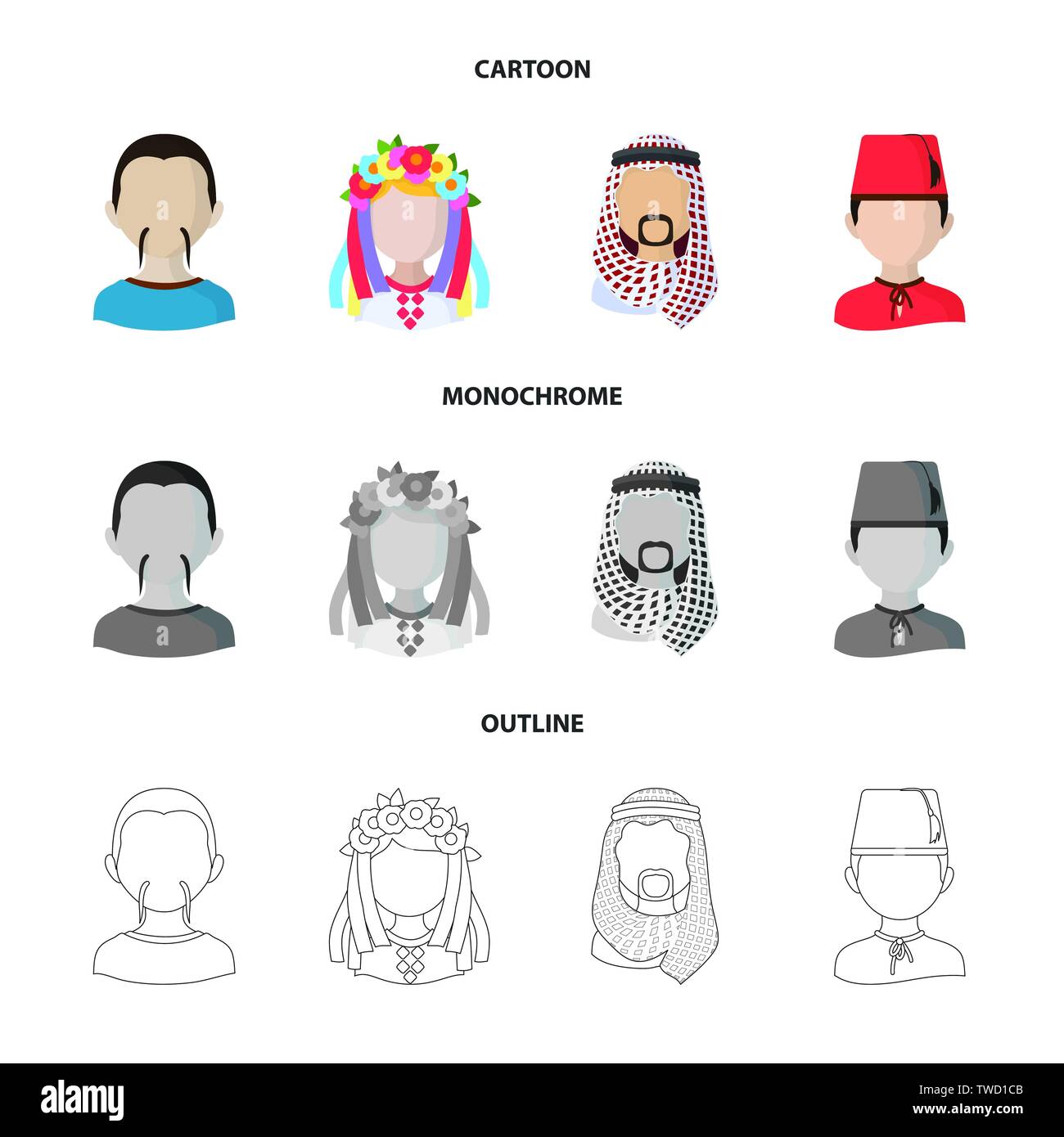 Vector design of imitator and resident logo. Collection of imitator and ...