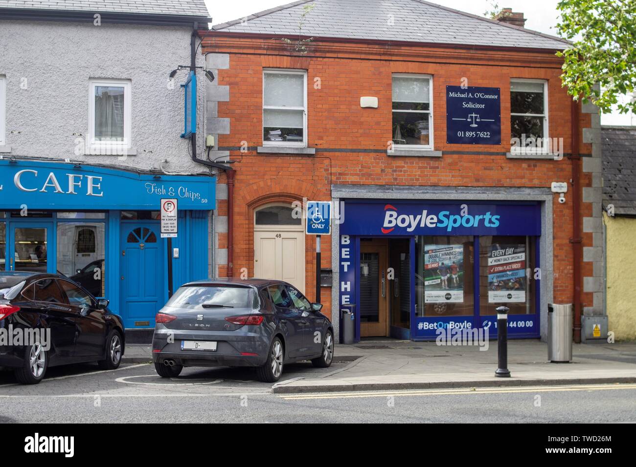 Dublin, Ireland, 17th June 2019. A branch of BoyleSports bookmakers in Swords, Co. Dublin. Stock Photo