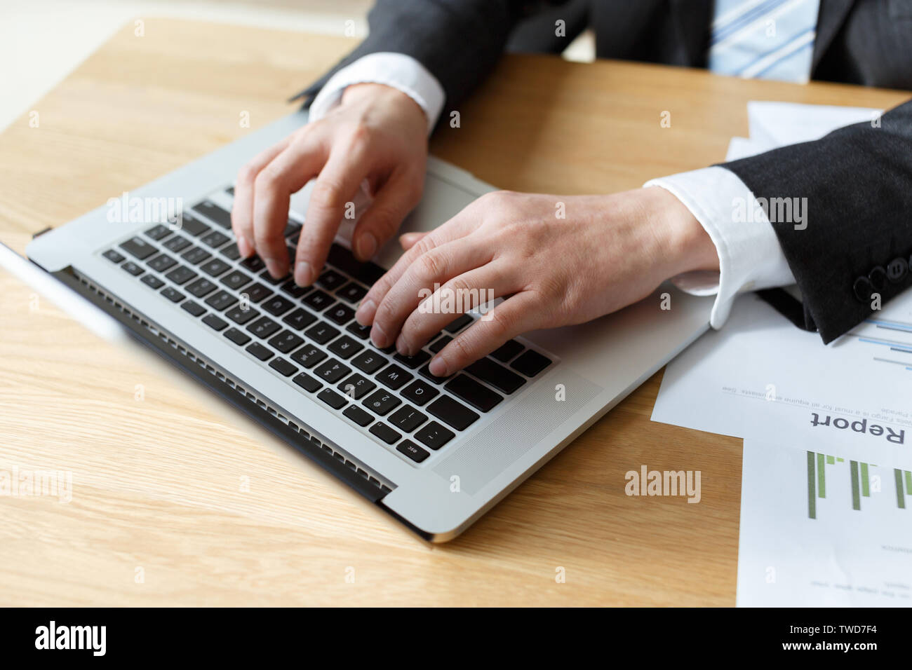 Comment financial reports Stock Photo