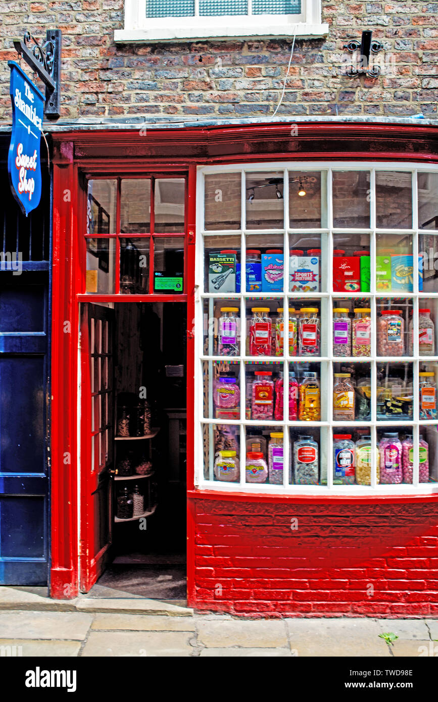 Traditional Sweet Shop, The shambles, York, England Stock Photo Alamy