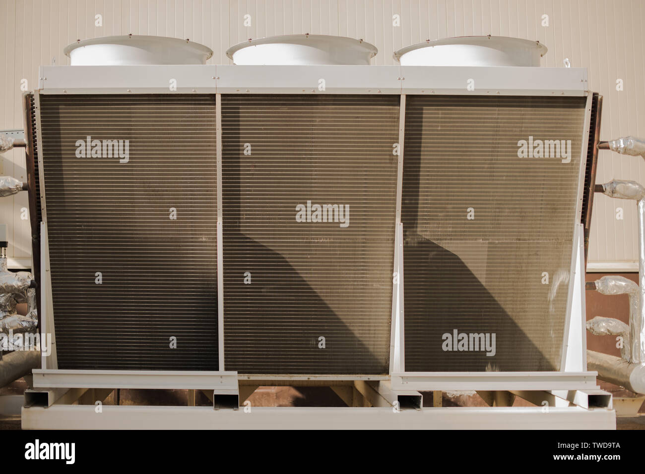 Industrial cooling tower. Industrial airconditioning system Stock