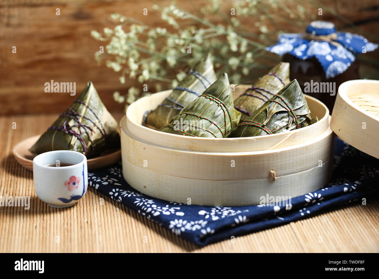 Dragon Boat Festival Zongzi in a steamer Stock Photo Alamy