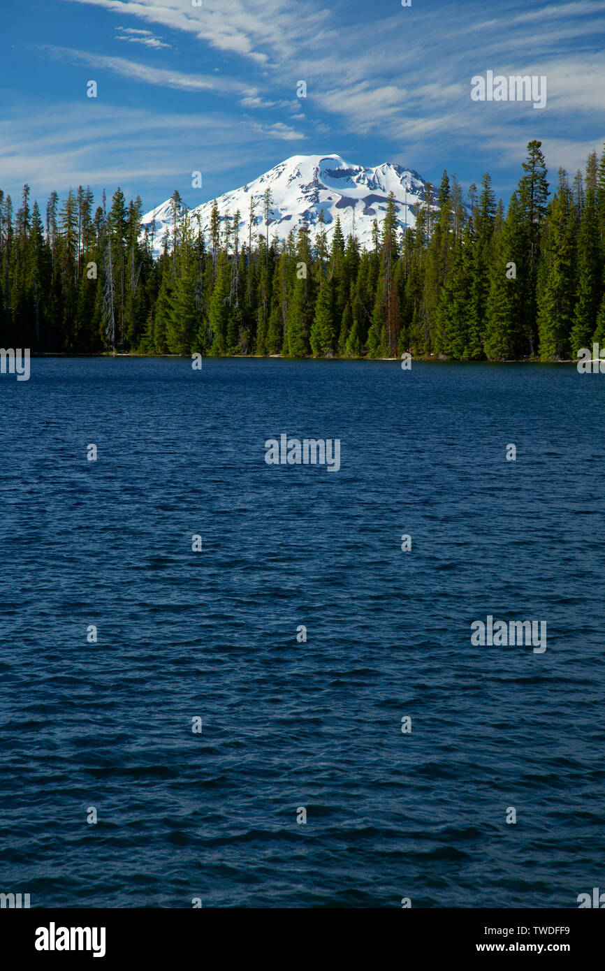 Lucky Lake with South Sister, Three Sisters Wilderness, Deschutes