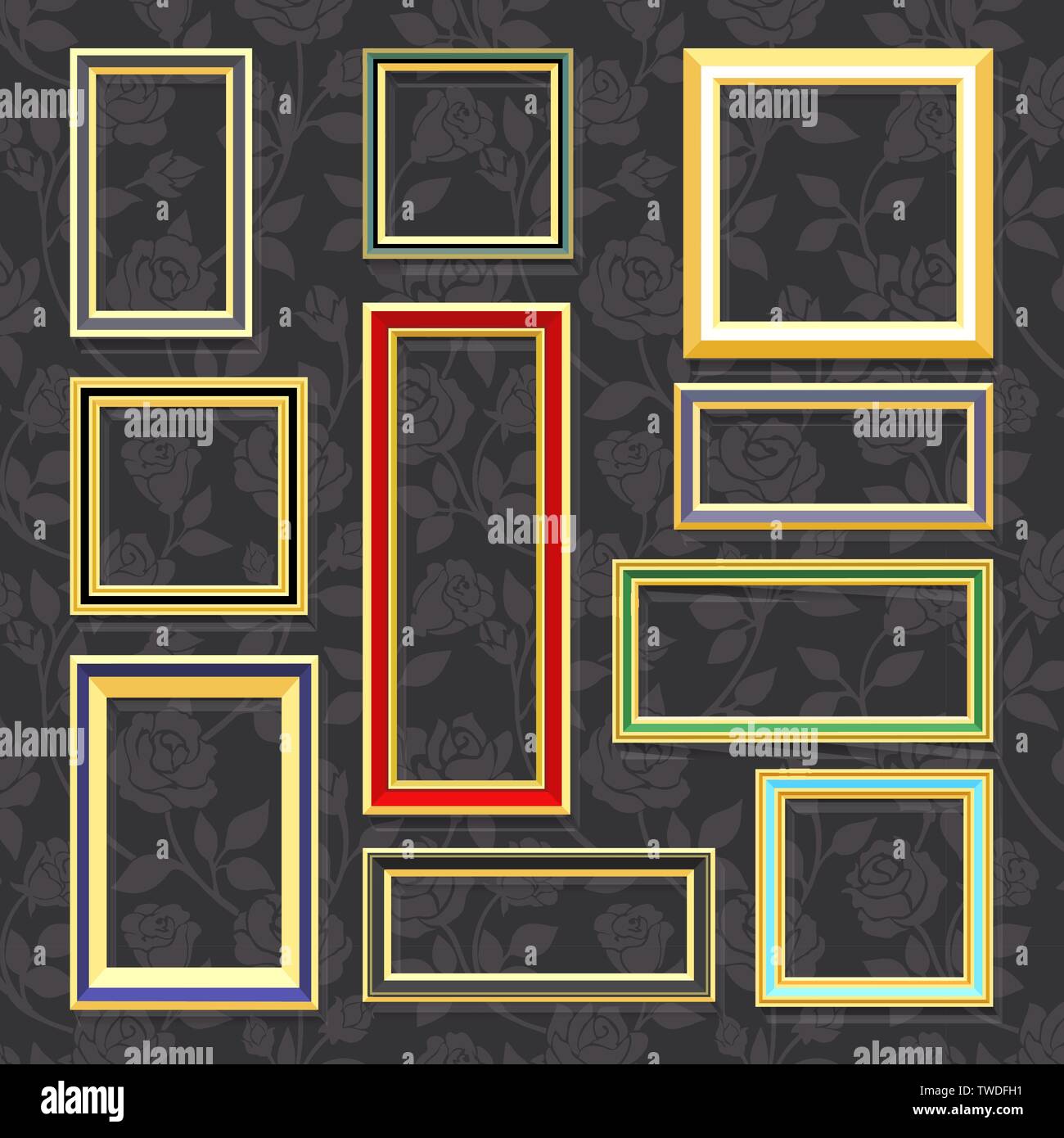 Classic picture frames Stock Vector Image & Art Alamy