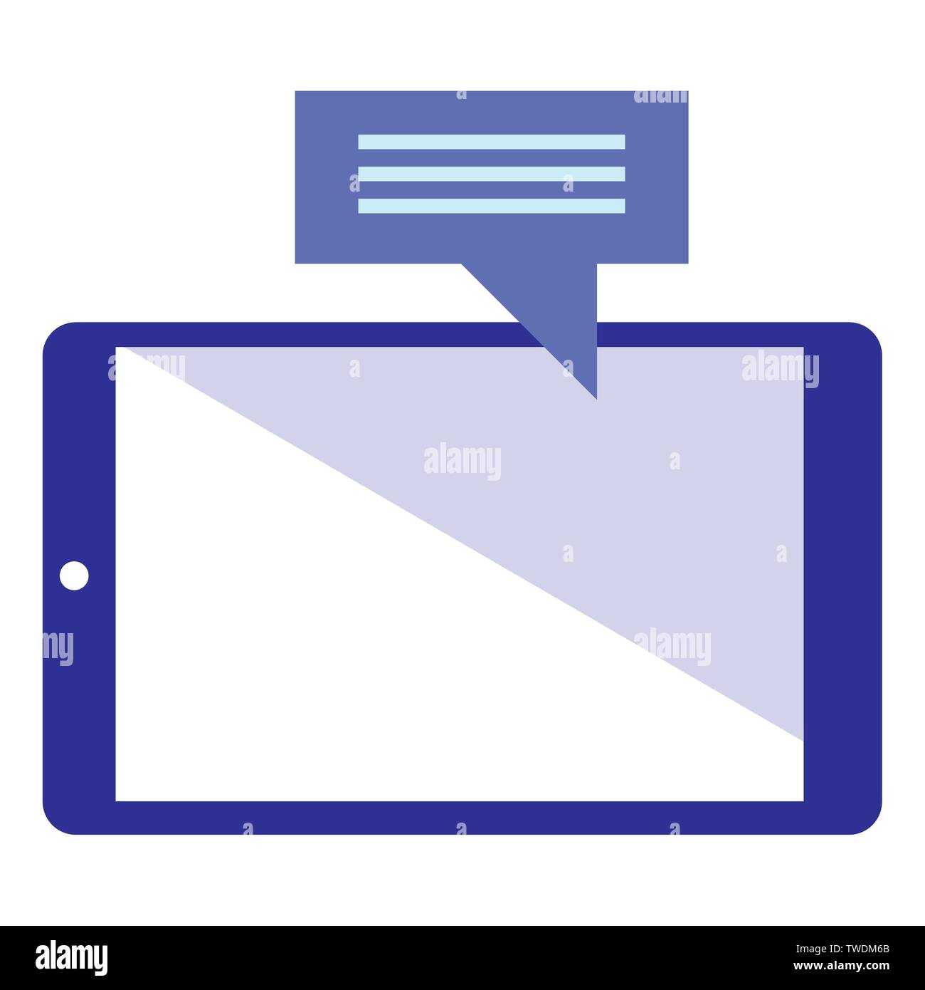smartphone speech bubble message icon vector illustration Stock Vector ...