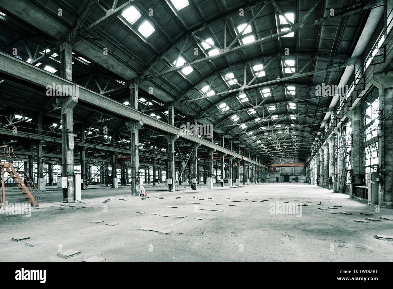 Empty floor in design factory Stock Photo