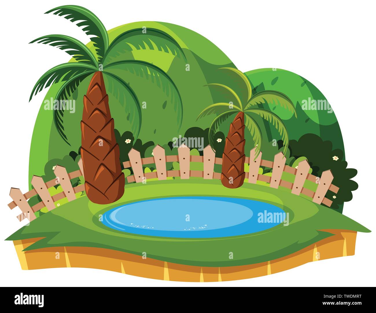 Isolated nature on white background illustration Stock Vector Image ...