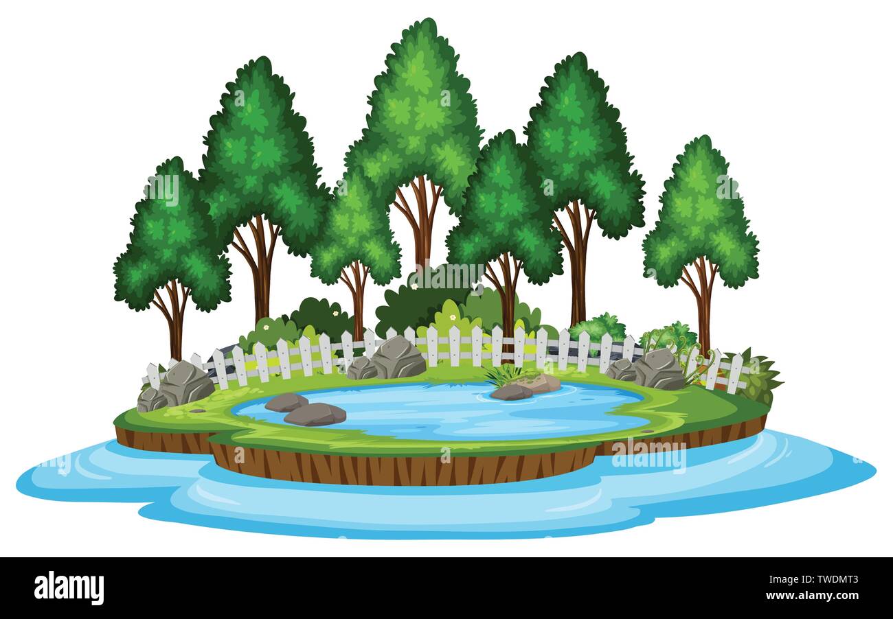 Isolated nature on white background illustration Stock Vector Image ...