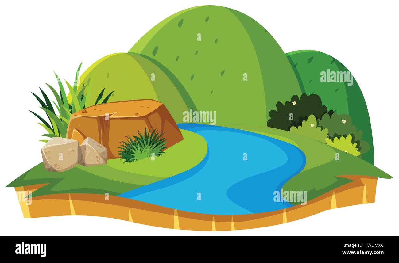 Isolated nature on white background illustration Stock Vector Image ...