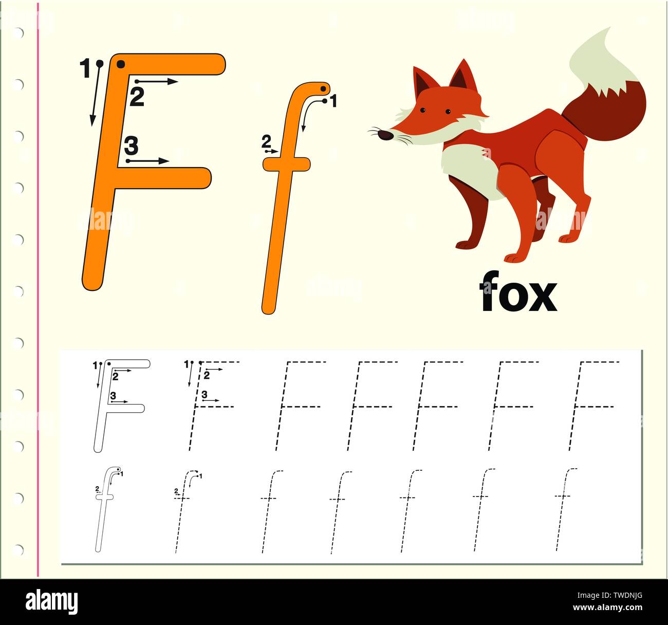 Letter F Tracing Alphabet Worksheets Illustration Stock Vector Image Letter f tracing alphabet worksheets illustration stock vector image