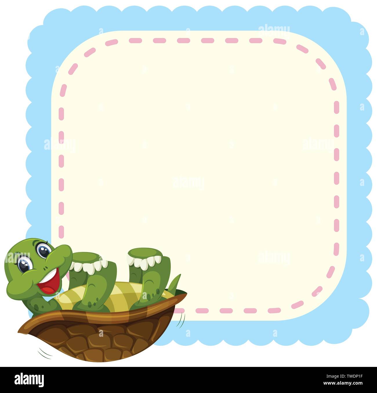Animal on note template illustration Stock Vector Image & Art - Alamy
