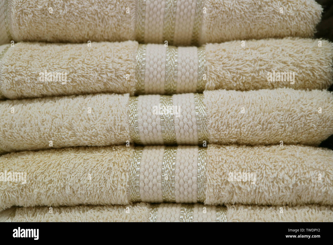 white fluffy bath towels