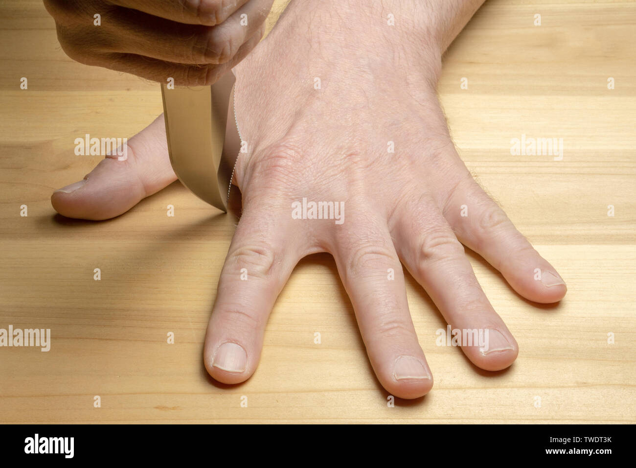 Knife finger game hires stock photography and images Alamy