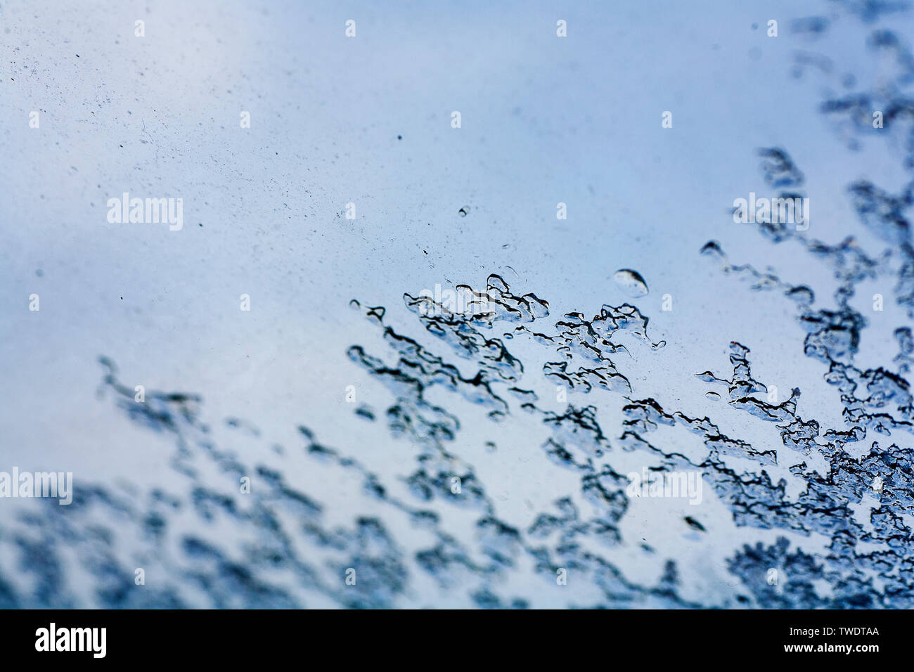 Ice on glass abstract macro background fine art in high quality prints products prints Stock Photo
