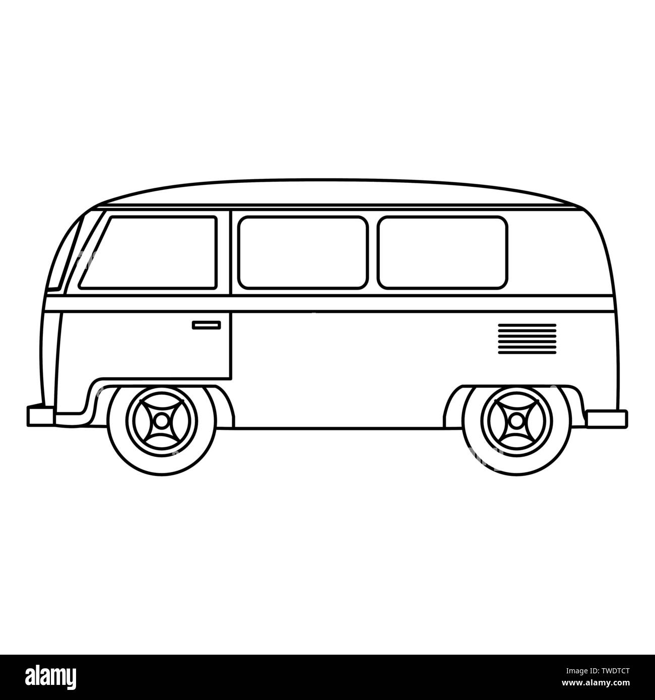 hippie van transport vehicle icon vector illustration design Stock Vector  Image & Art - Alamy