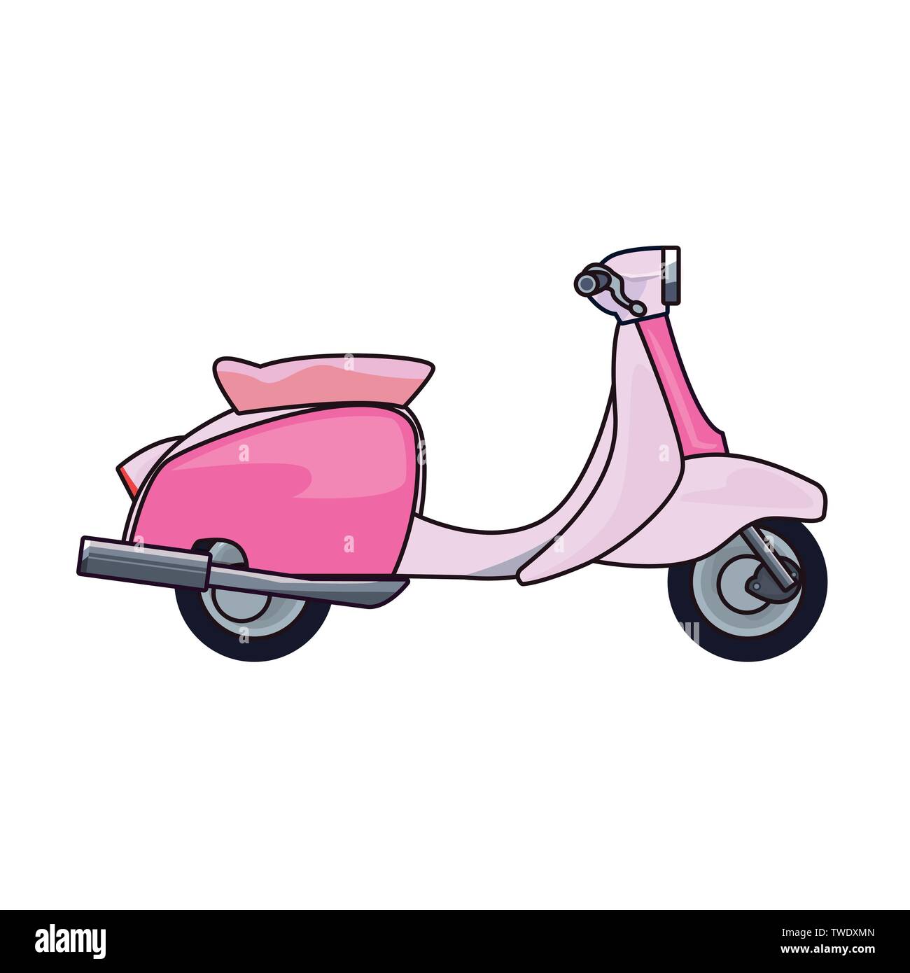 scooter comic pop art on white background vector illustration Stock Vector  Image & Art - Alamy