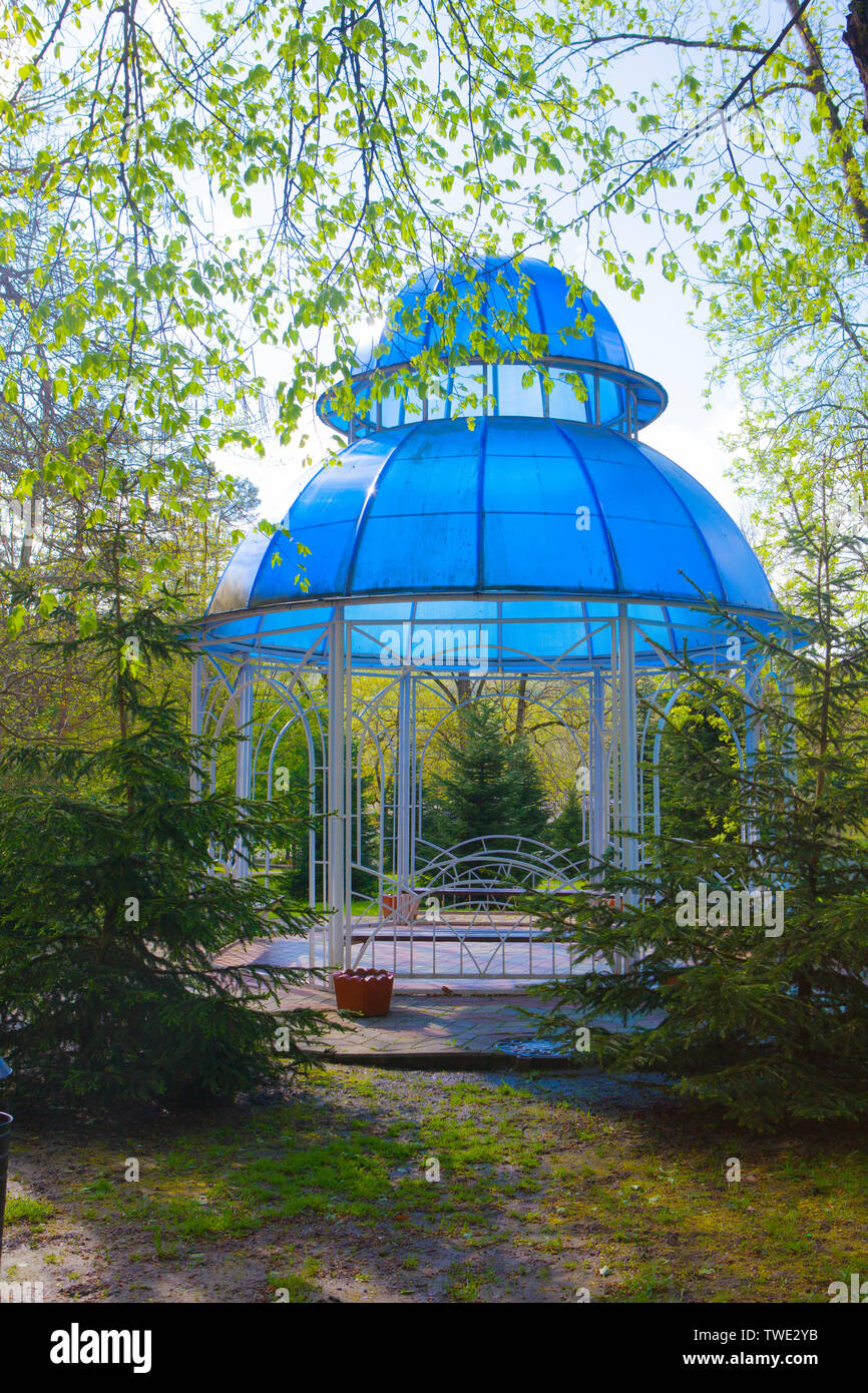 Beautiful gazebo in the park Stock Photo - Alamy
