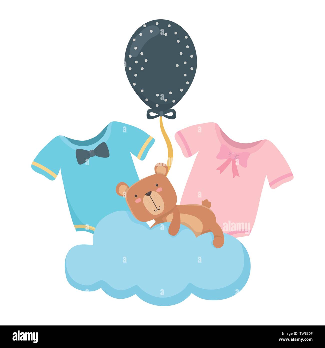 Baby shower icon set design, Invitation party card decoration love  celebration arrival and born theme Vector illustration Stock Vector Image &  Art - Alamy