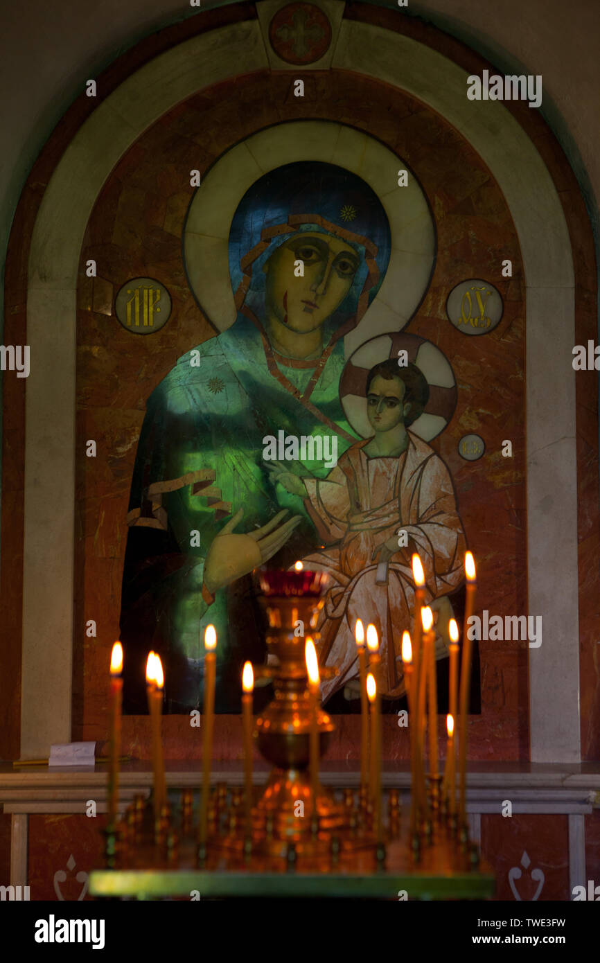 Iveron Icon of the Mother of God Stock Photo Alamy