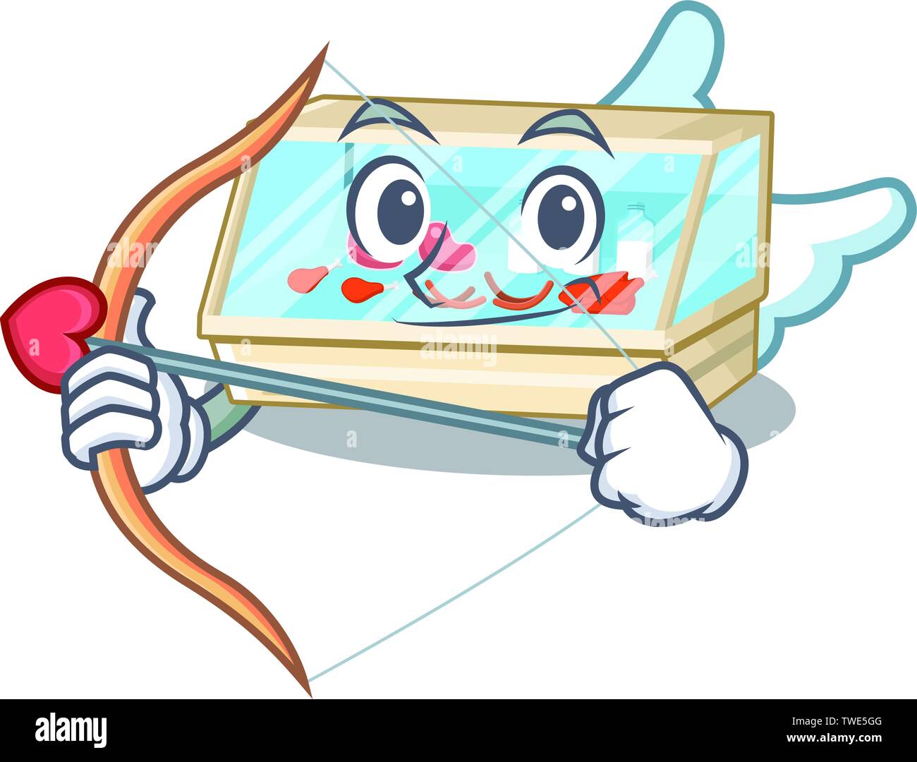 Cupid trade counter in the mascot shape Stock Vector Image & Art - Alamy