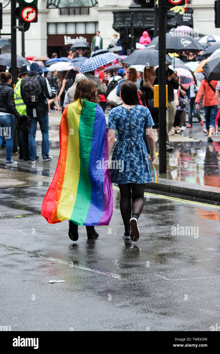 Pride in London Parade 2014 in London, England Stock Photo