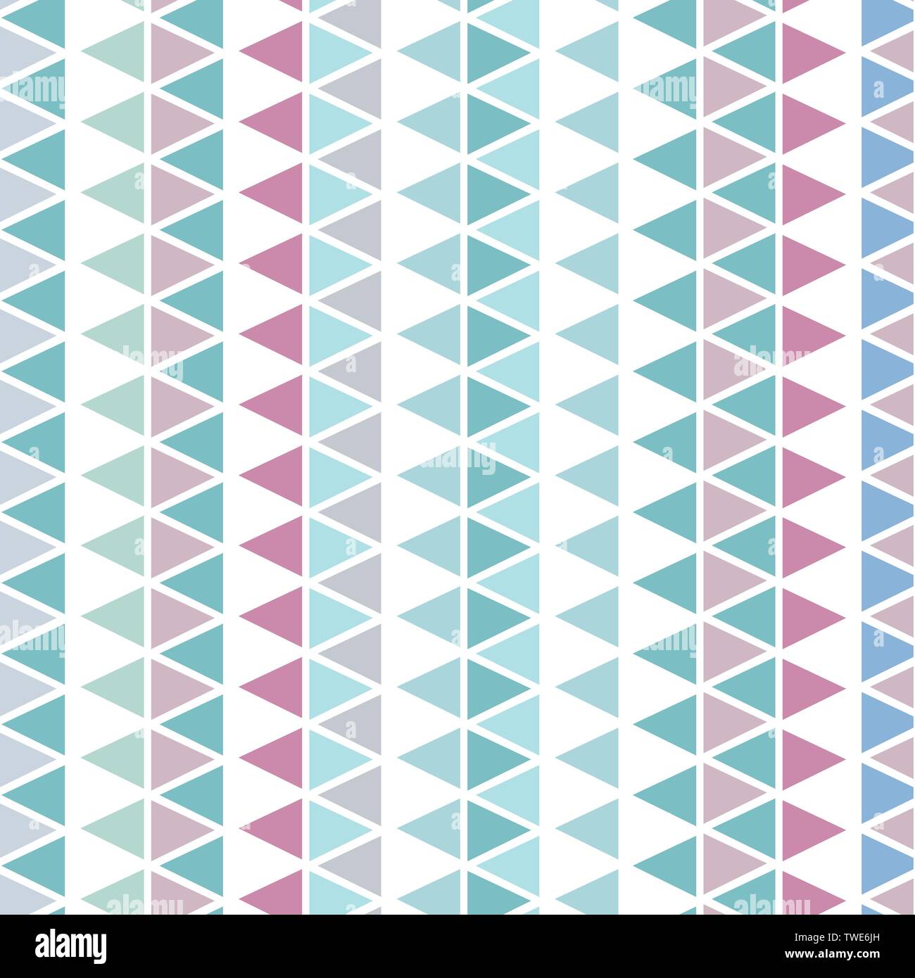 Six color chalky pastel triangles pattern texture background Stock Vector