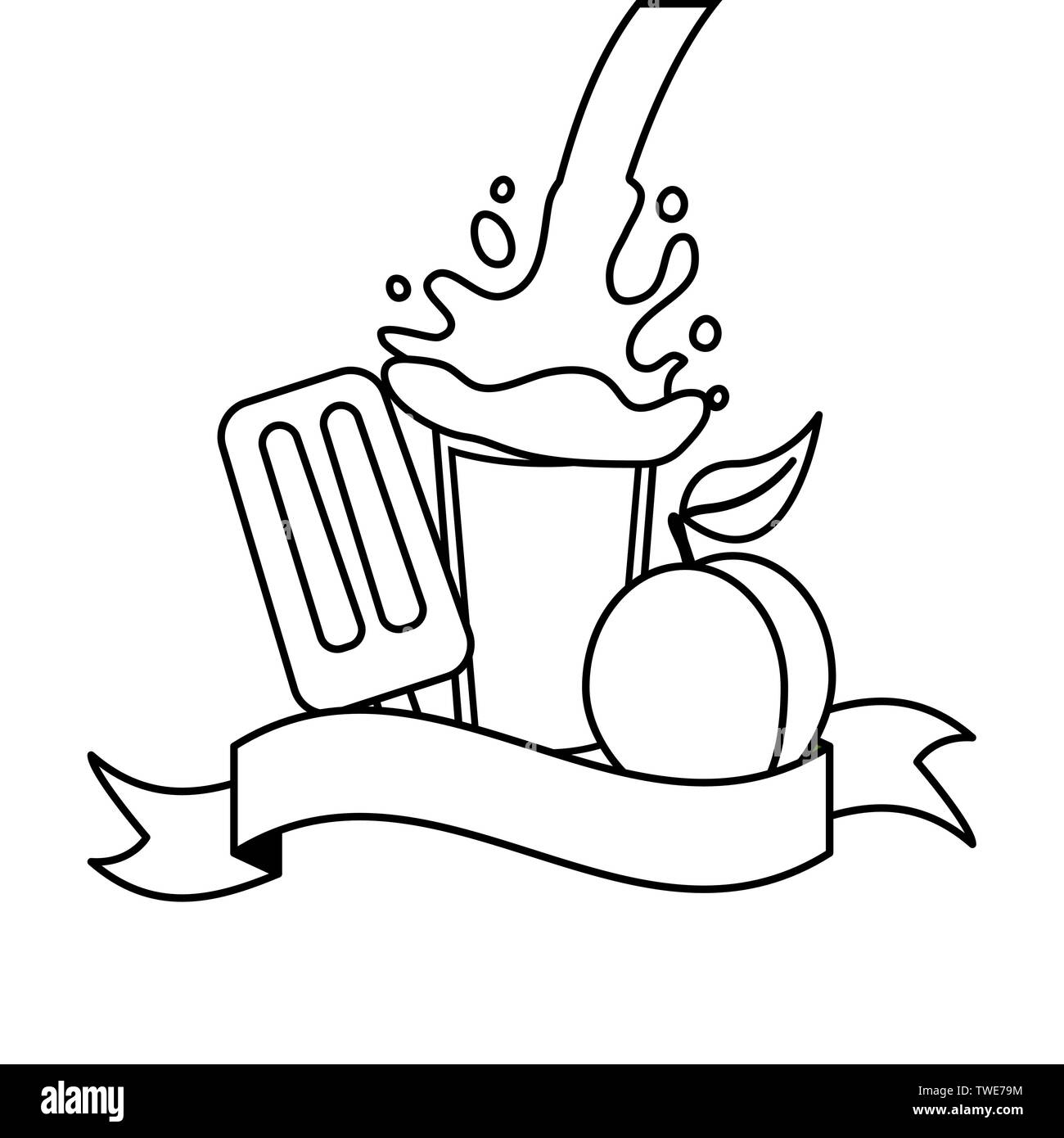 tropical fruits design Stock Vector Image & Art - Alamy