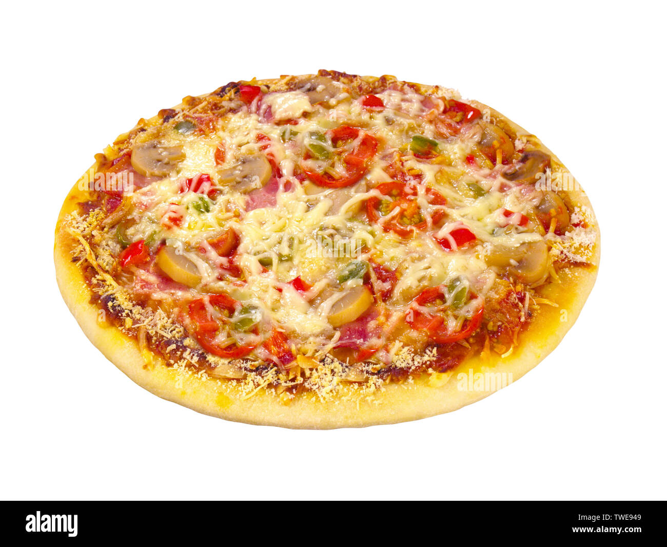 Close up of a pizza Stock Photo