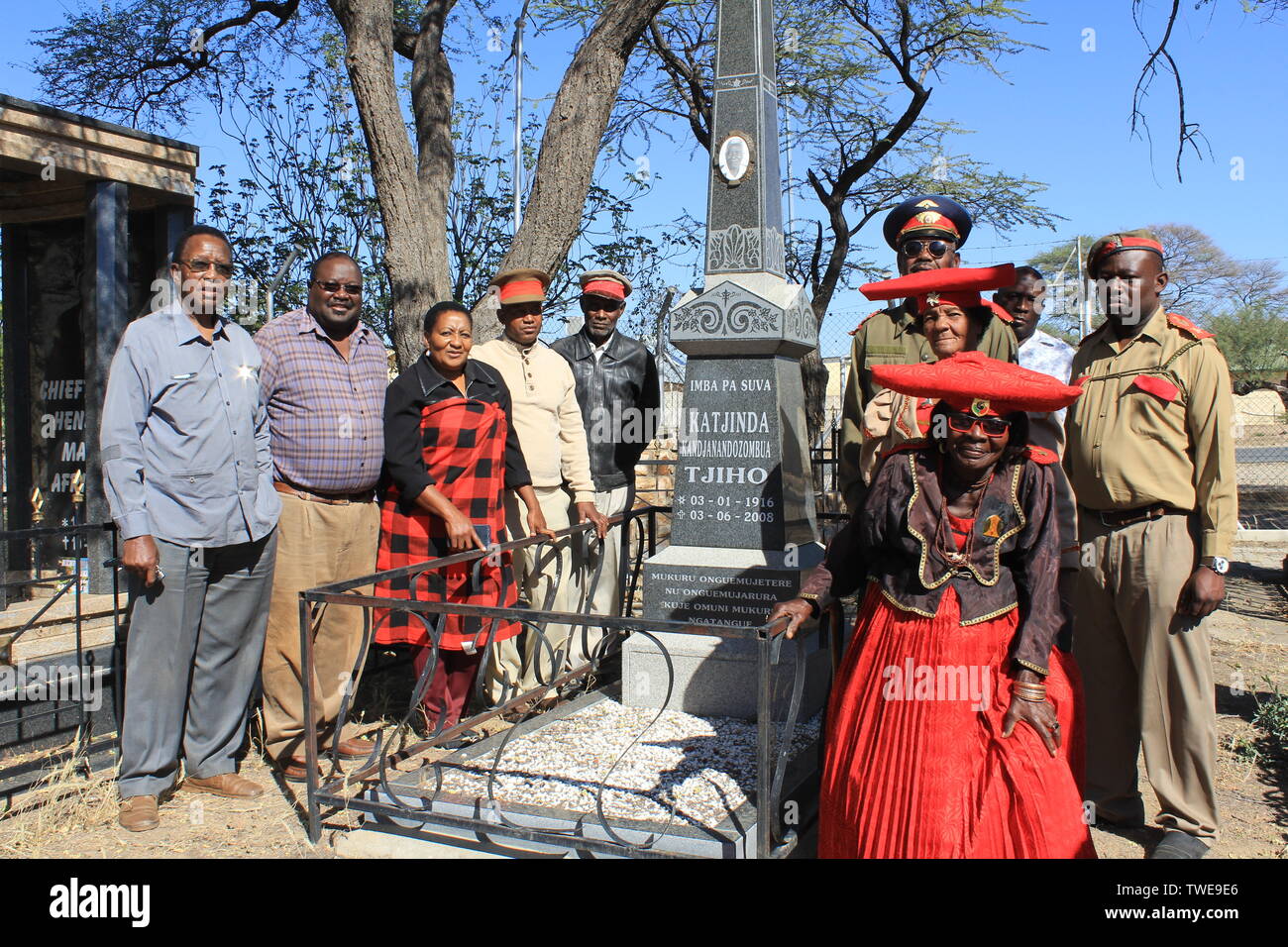 Okahandja, Namibia. 04th June, 2019. Members of the Namibian ethnic