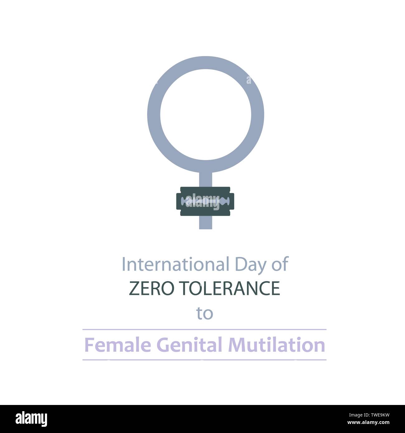 International day of ZERO TOLERANCE to female genital mutilation Stock Vector Image & Art Alamy