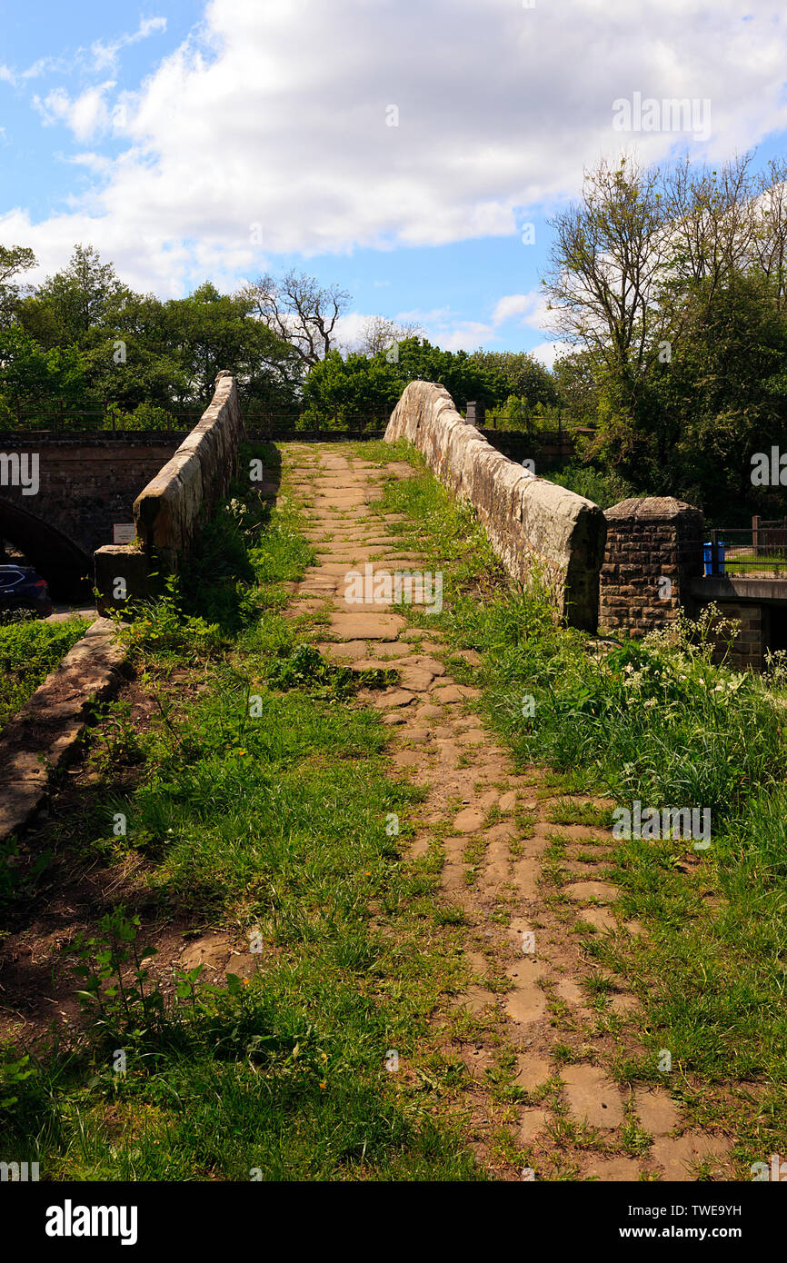 Footbridge over the esk river hi-res stock photography and images - Alamy