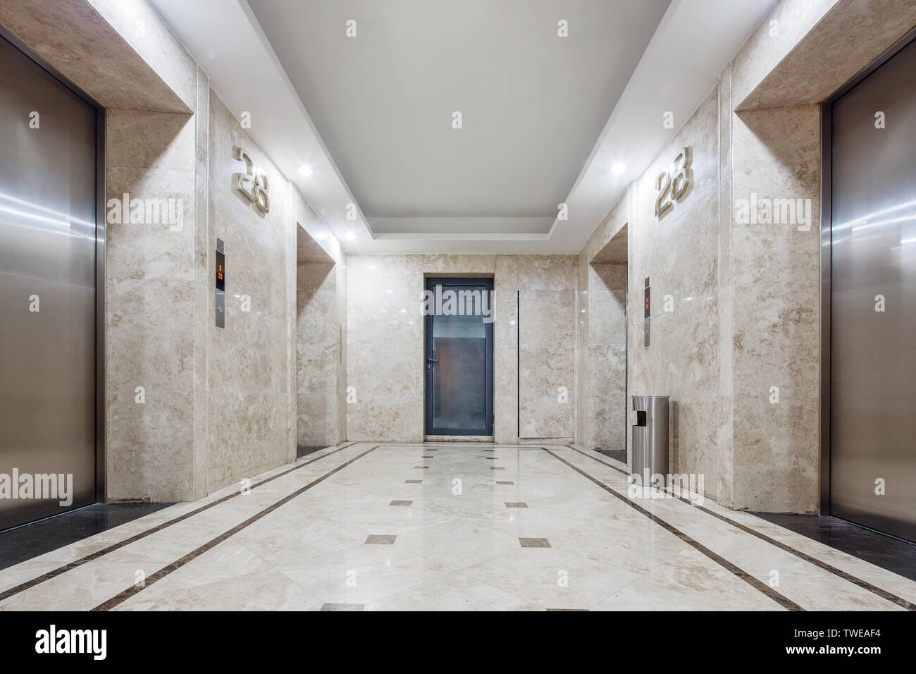 Interior of modern hall Stock Photo