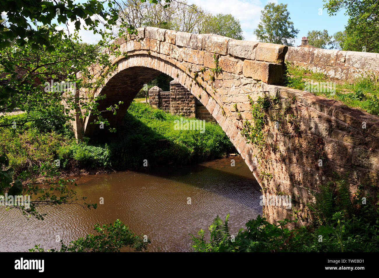 Footbridge over the esk river hi-res stock photography and images - Alamy