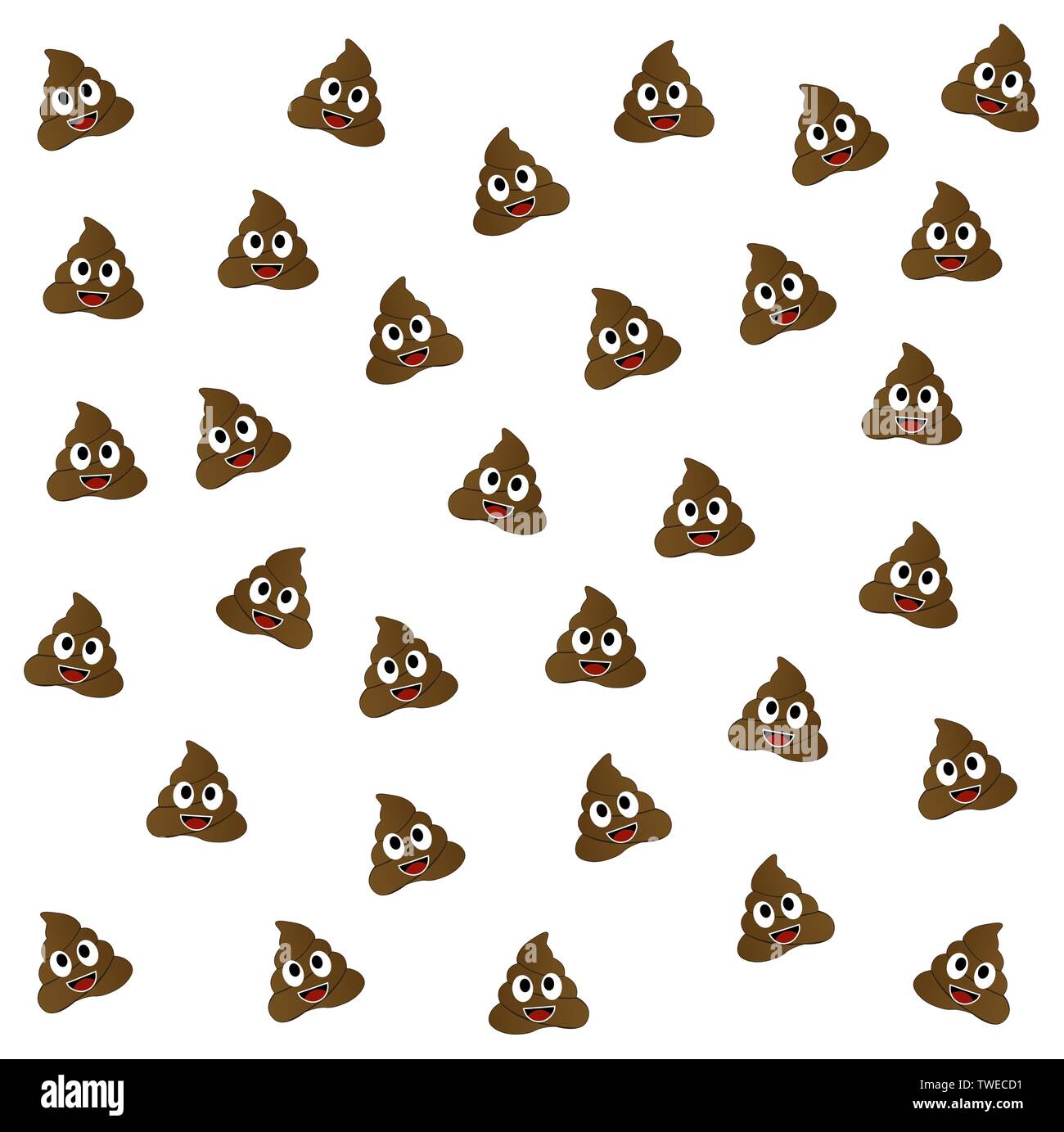 Humor shit poop emoji funny background Stock Vector Image & Art - Alamy