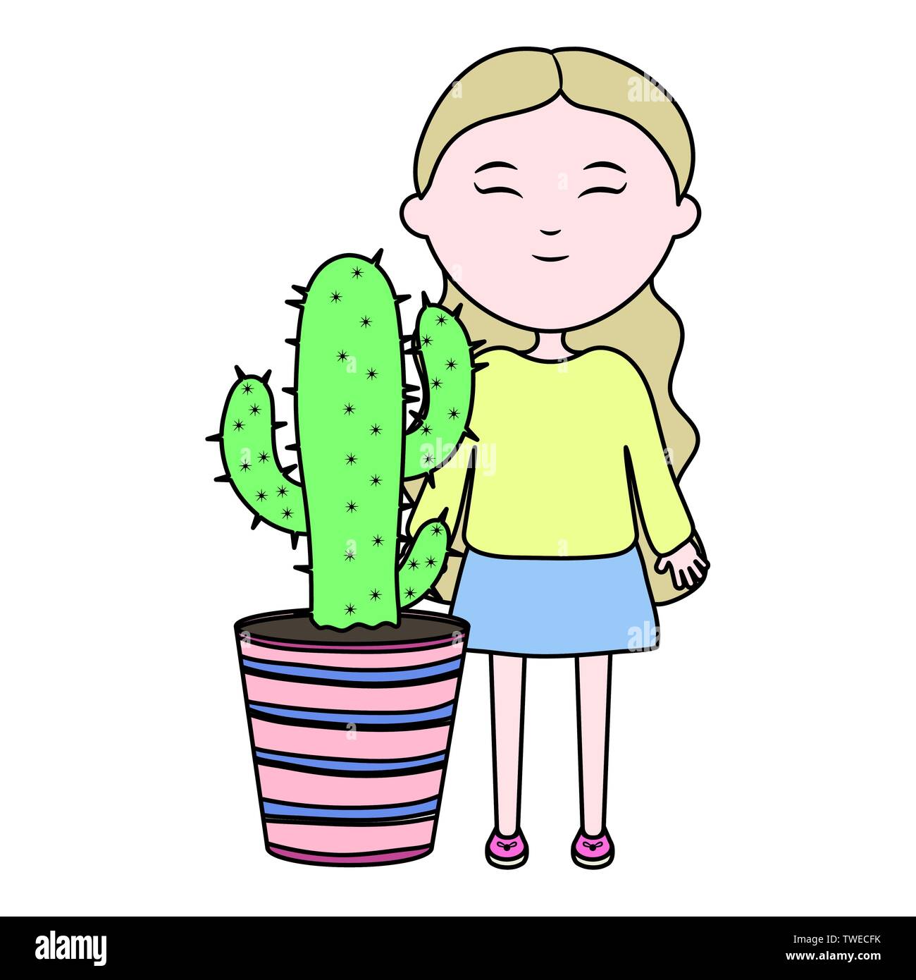 Девочка несет 2 кактуса. Девочка с кактусом рисования. Девушка с кактусом. Девочка несущая 2 кактуса. Кактус плант микс.