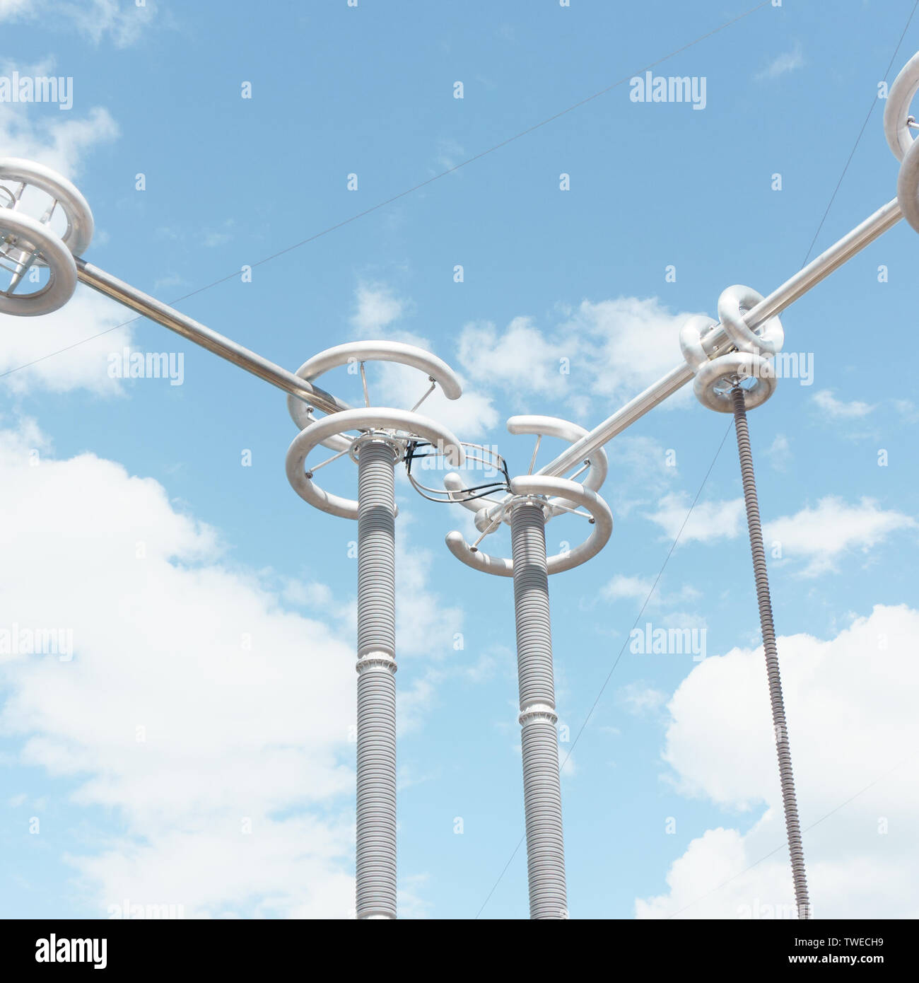 800 kV ultrahighvoltage DC converter station Stock Photo Alamy