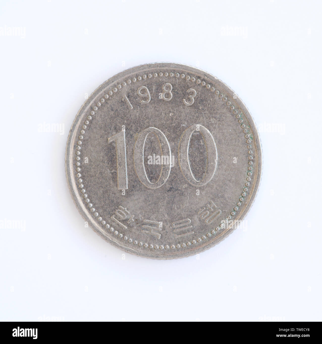 South Korea 100 Won Coin 1983 Stock Photo Alamy