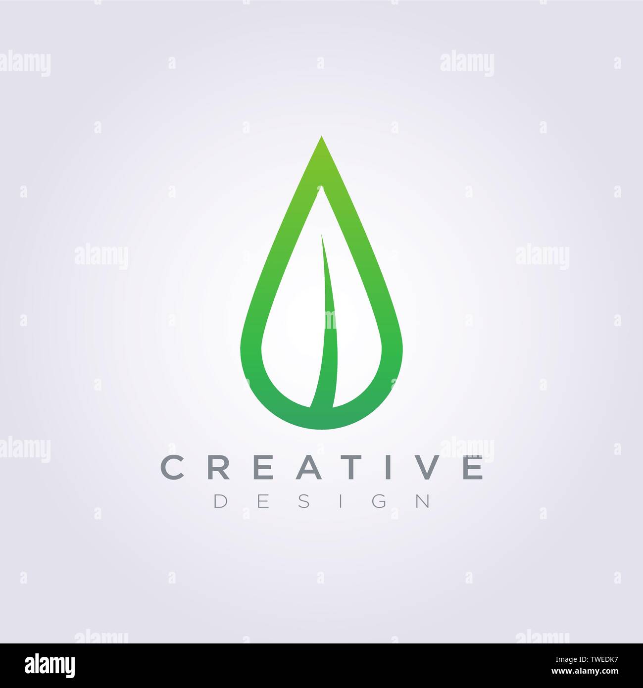 Leaf Water Drop Vector Illustration Design Clipart Symbol Logo Template ...