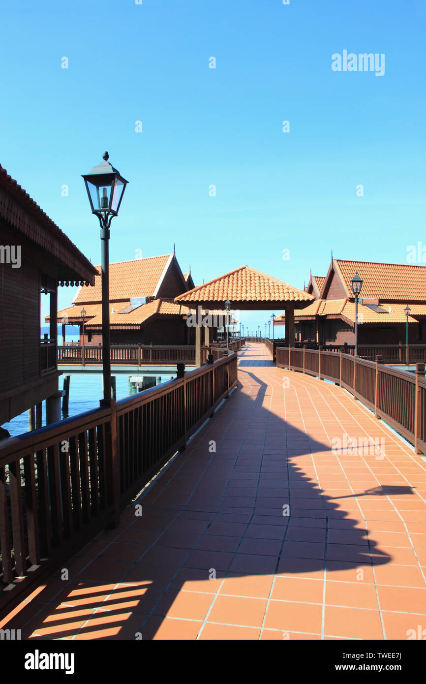 Chalets at the seaside, Langkawi Island, Malaysia Stock Photo - Alamy