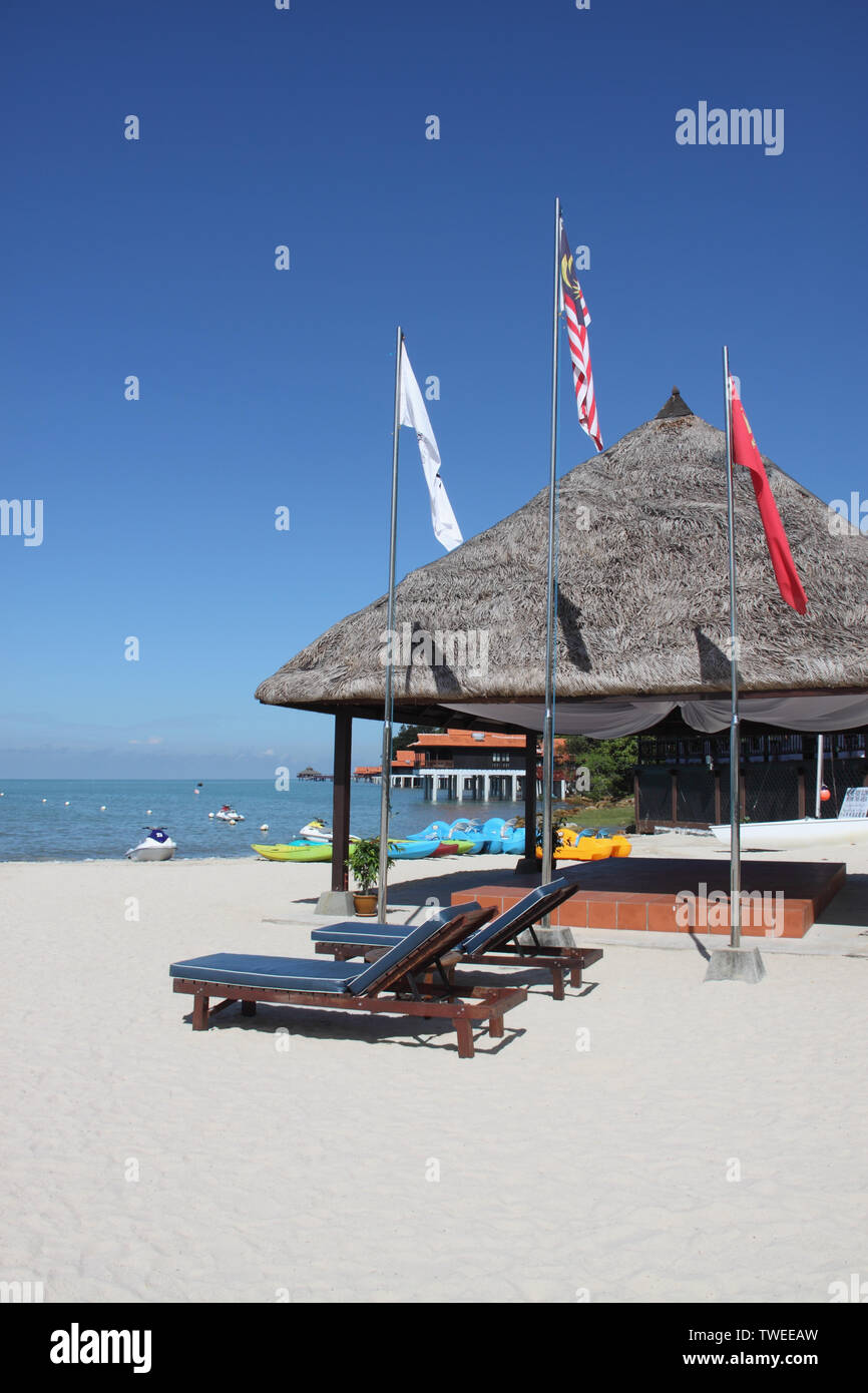 Tourist resort at the seaside, Langkawi Island, Malaysia Stock Photo ...