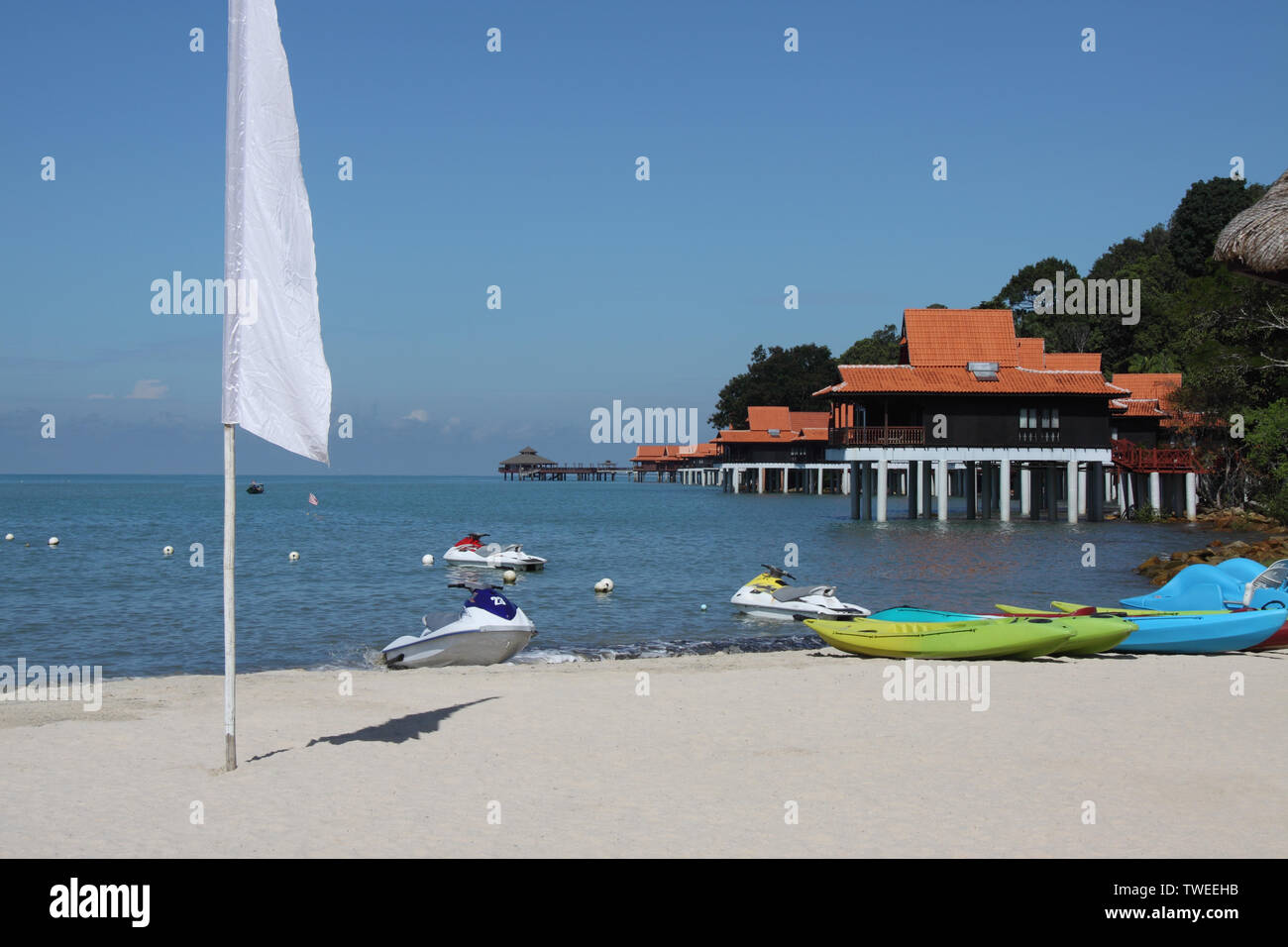 Chalets at the seaside, Langkawi Island, Malaysia Stock Photo - Alamy