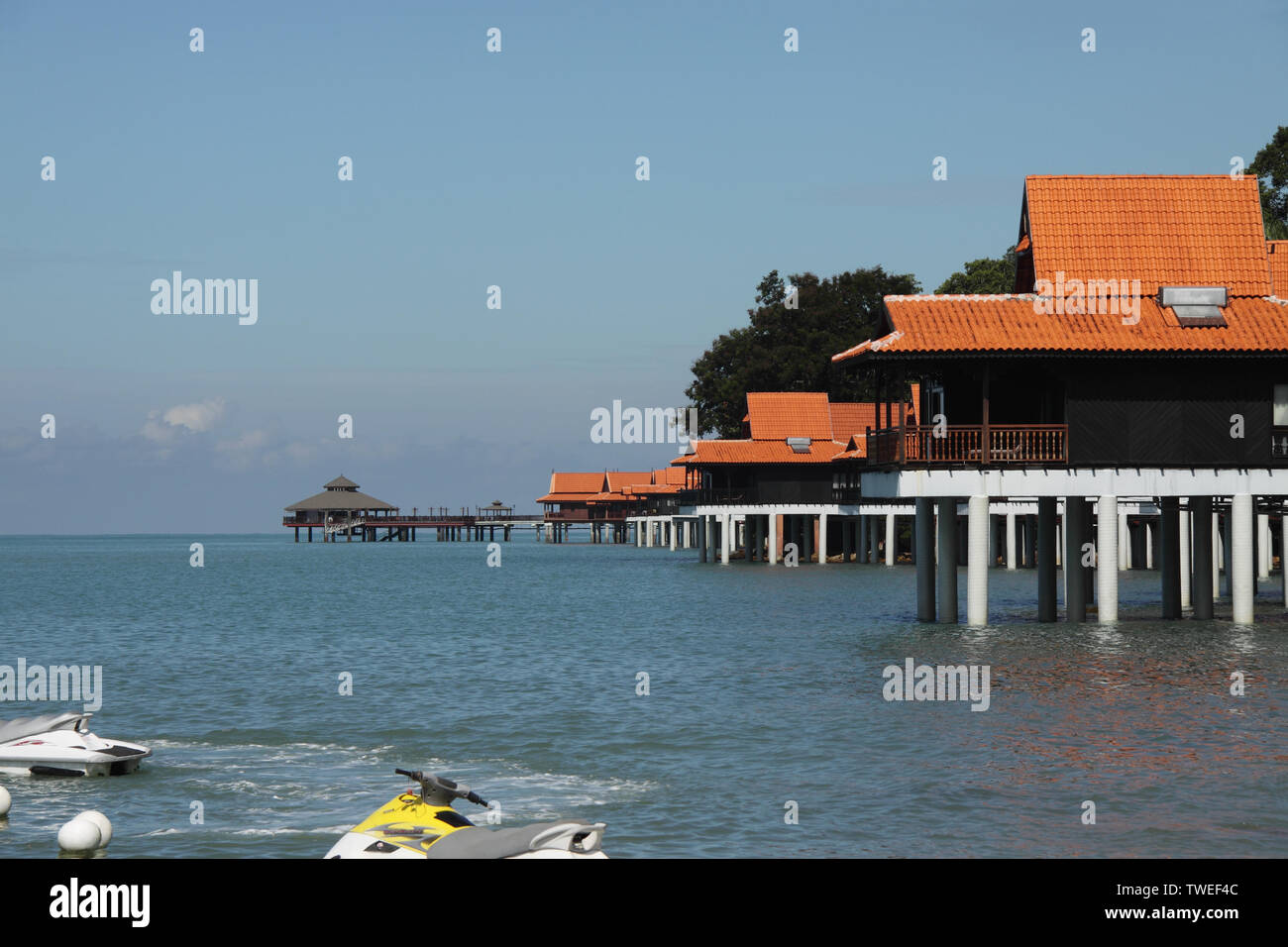 Tourist resort at the seaside, Langkawi Island, Malaysia Stock Photo ...
