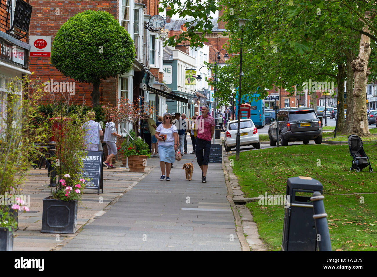 Tenterden high street, high st., kent, uk Stock Photo