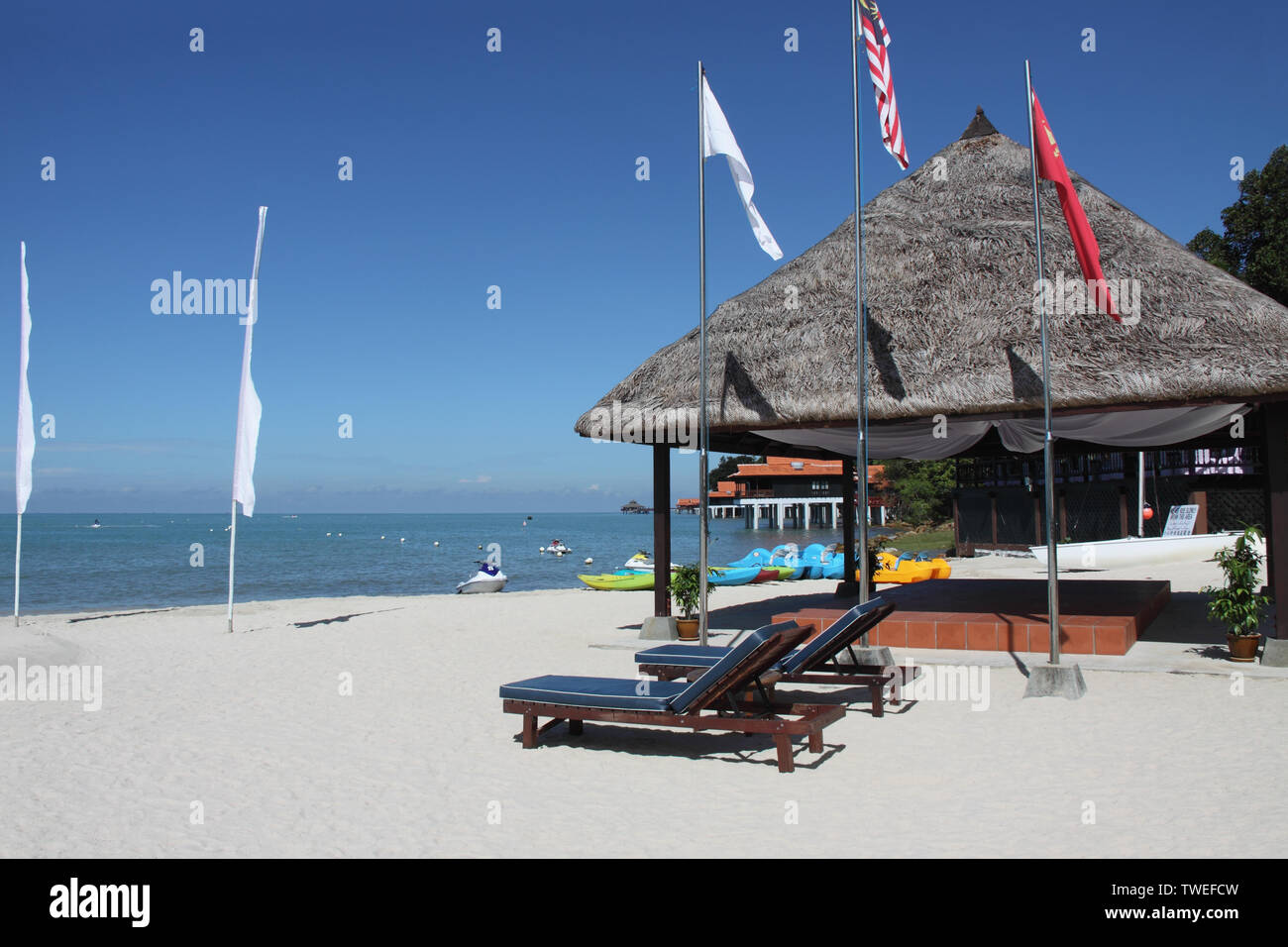 Tourist resort at the seaside, Langkawi Island, Malaysia Stock Photo ...
